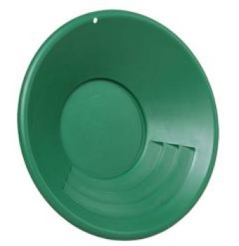 Goldwaschpfanne (Modell Garrett, Kunststoff grün, Durchmesser 35 cm)